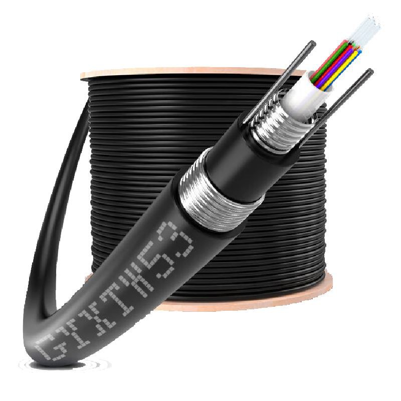 GYXTW53 Armored Central Loose Tube Outdoor Fiber Optic Cable