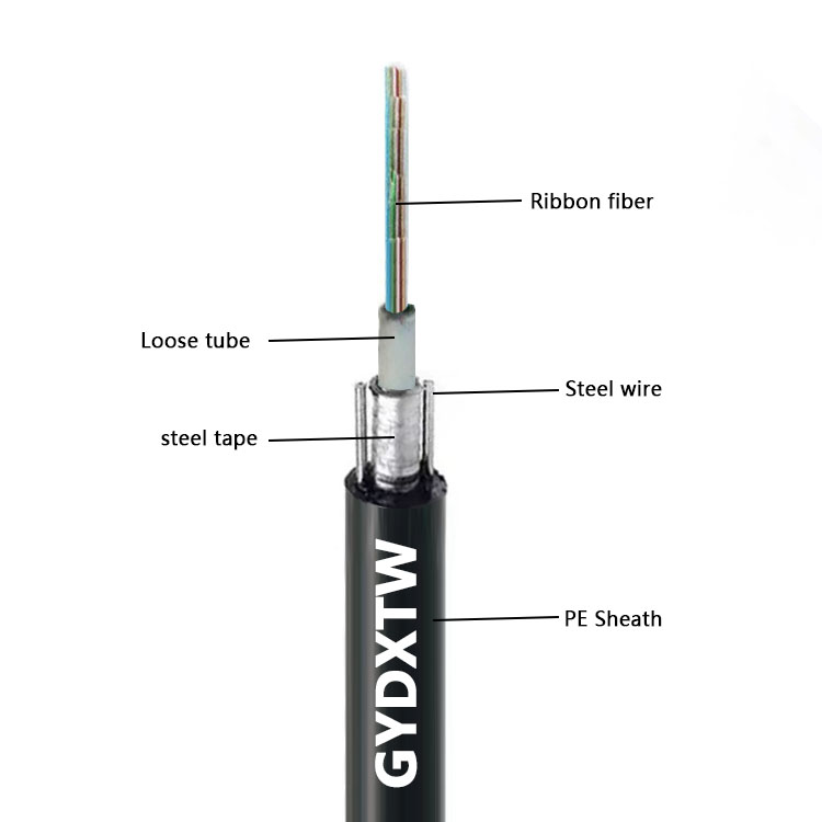 GYDXTW Central Loose Tube Ribbon Fiber Optic Cable